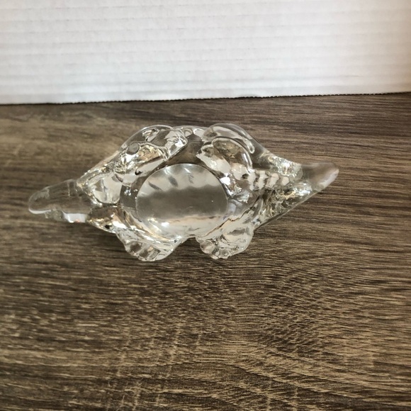 Vtg Clear Glass Dinosaur Paperweight - Picture 8 of 14